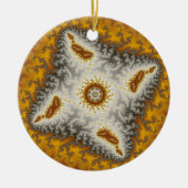 Alien-kerstfractal Keramisch Ornament (Voorkant)