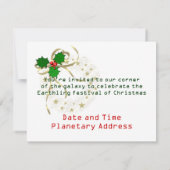 Alien Kerstmis Kaart (Achterkant)