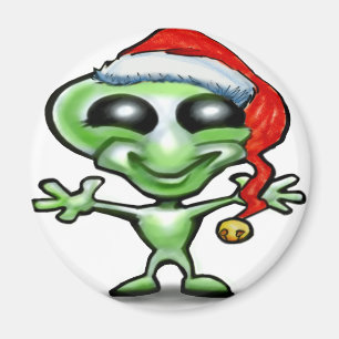 Alien Kerstmis Magneet