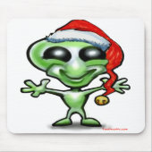 Alien Kerstmis Muismat (Voorkant)