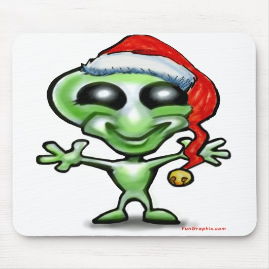 Alien Kerstmis Muismat (Voorkant)