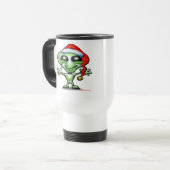 Alien Kerstmis Reisbeker (Voorkant links)