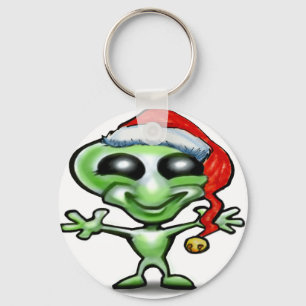 Alien Kerstmis Sleutelhanger