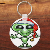 Alien Kerstmis Sleutelhanger (Voorkant)