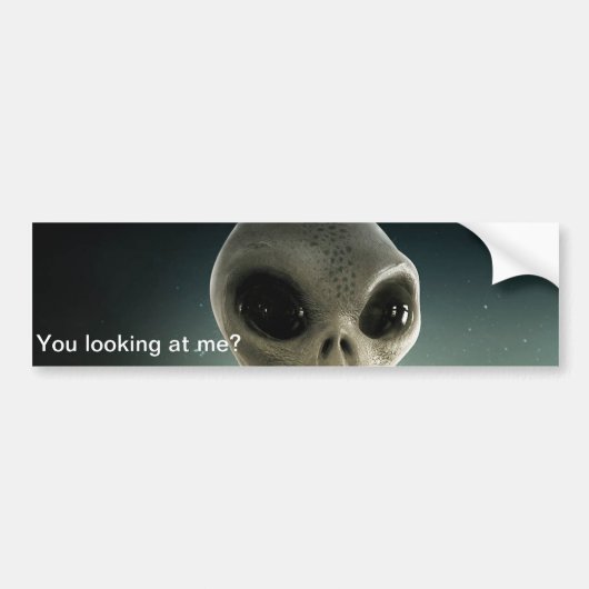 Alien: "Kijk je naar me?" Auto Sticker. Bumpersticker (Voorkant)
