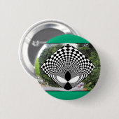 Alien kijkt naar jou! ronde button 5,7 cm (Voorkant /achterkant)