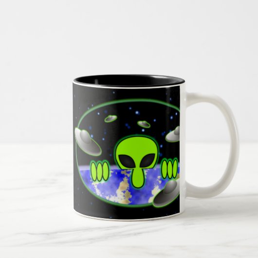 Alien Kilroy Tweekleurige Koffiemok (Rechts)
