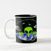 Alien Kilroy Tweekleurige Koffiemok (Links)