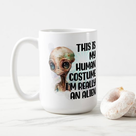 Alien Koffiemok (Met donut)