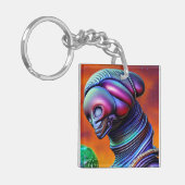 Alien komt voor jou sleutelhanger (Voorkant Links)