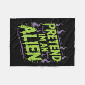 Alien Kostuum Fleece Deken (Voorkant (Horizontaal))