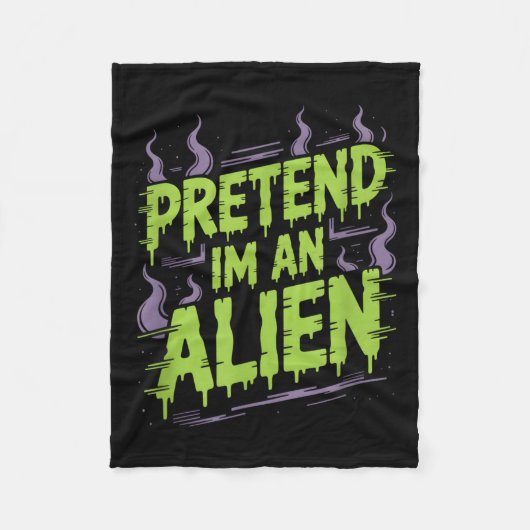 Alien Kostuum Fleece Deken (Voorkant)