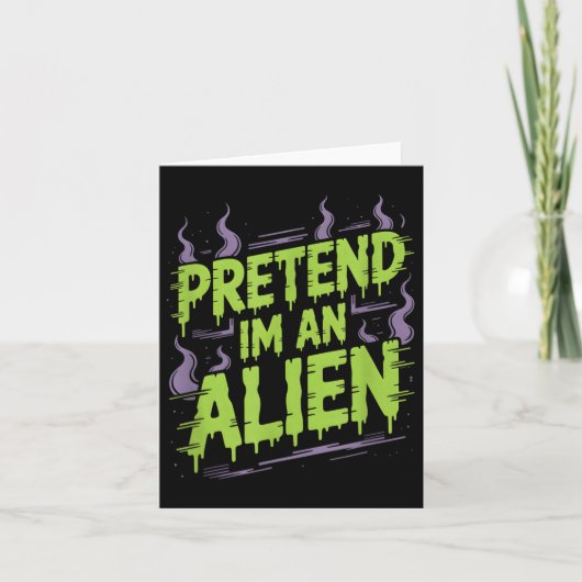 Alien kostuum kaart (Voorkant)