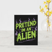 Alien kostuum kaart (Gele Bloem)