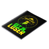 Alien krijgen in Loser Pun Gift Notitieboek (Linkerzijde)