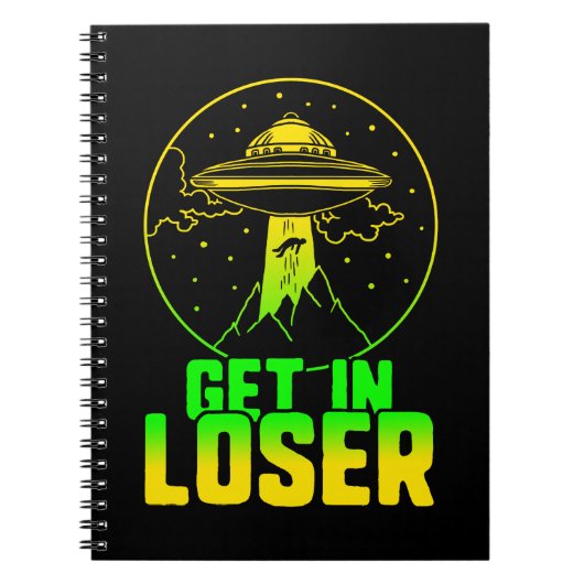 Alien krijgen in Loser Pun Gift Notitieboek (Voorkant)