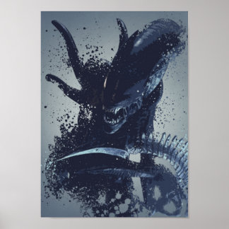 Alien-krijger splaatstwerk poster