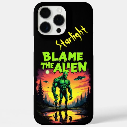 Alien krijgt de schuld van mystieke zonsondergang Case-Mate iPhone case (Achterkant)