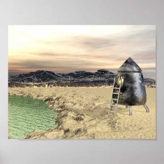 Alien Lander Poster (Voorkant)