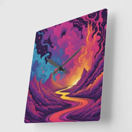 Alien Lands Vierkante Klok (Hoek)