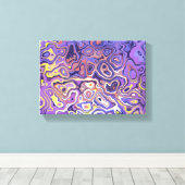 Alien landscape canvas afdruk (Insitu (Houten vloer))