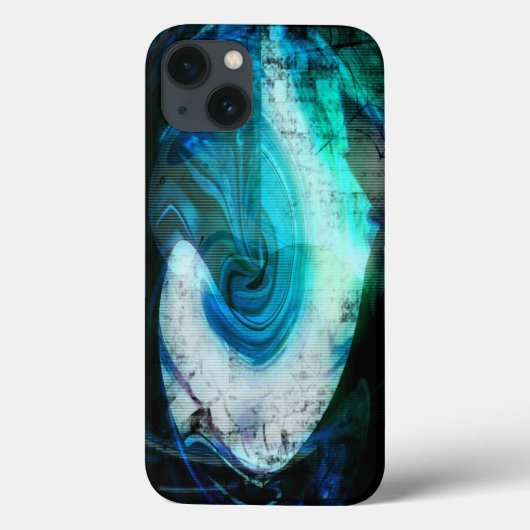 Alien Landscape Grunge iPad Case (Achterkant)