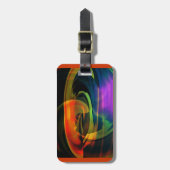 Alien Landscape Rainbow Abstract Bagagelabel (Voorkant verticaal)