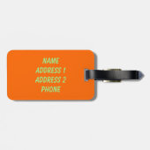 Alien Landscape Rainbow Abstract Bagagelabel (Achterkant horizontaal)