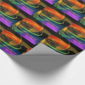 Alien Landscape Rainbow Abstract Cadeaupapier (Hoek)
