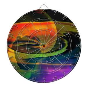 Alien Landscape Rainbow Abstract Dartbord