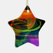 Alien Landscape Rainbow Abstract Keramisch Ornament (Rechts)
