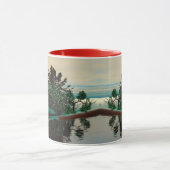 ALIEN LANDSCAPE,TREES,LAGOON HYPERION Sci Fi Mok (Midden)