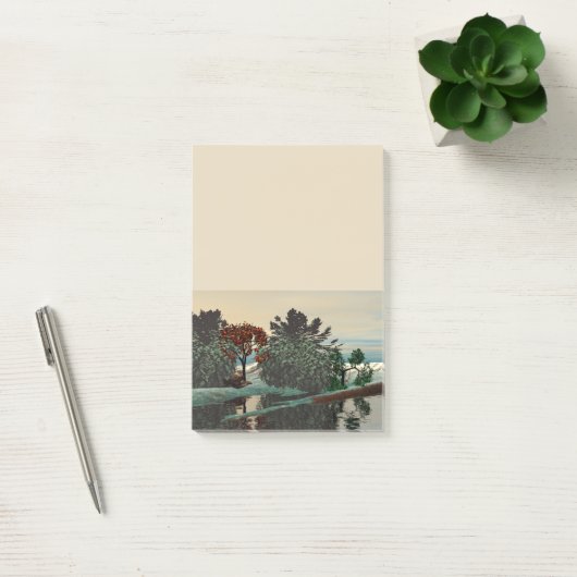 ALIEN LANDSCAPE,TREES,LAGOON HYPERION Sci Fi Post-it® Notes (Kantoor)