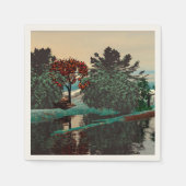 ALIEN LANDSCAPE,TREES,LAGOON HYPERION Sci Fi Servetten (Voorkant)