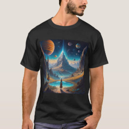 Alien landschap t-shirt
