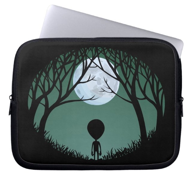 Alien Laptop Sleeve en Tablet Case (Voorkant)