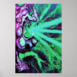 Alien Laserogen met reptieltong Poster