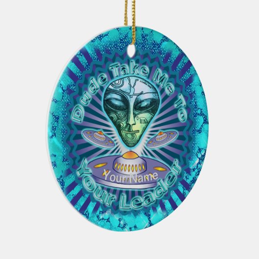 Alien Leader-Ornament Keramisch Ornament (Rechts)