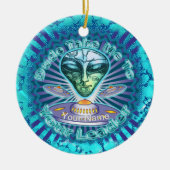 Alien Leader-Ornament Keramisch Ornament (Voorkant)