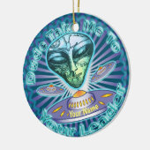 Alien Leader-ruimteschip Keramisch Ornament (Links)