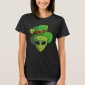 Alien Leprechaun St Patrick s Day Irish Shamrock M T-shirt (Voorkant)