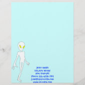 Alien Letterhead-Sjabloon Briefhoofd Ontwerp (Voorkant)