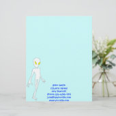 Alien Letterhead-Sjabloon Briefhoofd Ontwerp (Staand voorkant)