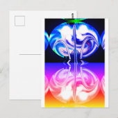 Alien life art briefkaart (Voorkant / Achterkant)