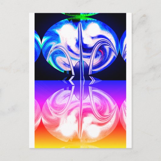 Alien life art briefkaart (Voorkant)