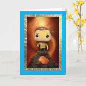 Alien Life op 50, 5 "x 7" Gevouwen Verjaardag Kaar Kaart (Gele Bloem)