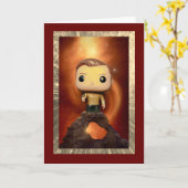 Alien Life op 60, 5 "x 7" Gevouwen Verjaardag Kaar Kaart (Gele Bloem)