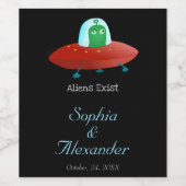 Alien Life Wijn Etiket (Enkel label)