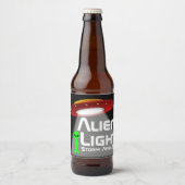 Alien Light Storm Area 51 Bier Etiket (Voorkant)