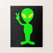 ALIEN LITTLE GREEN MAN JIGSAW PUZZLE LEGPUZZEL (Verticaal)